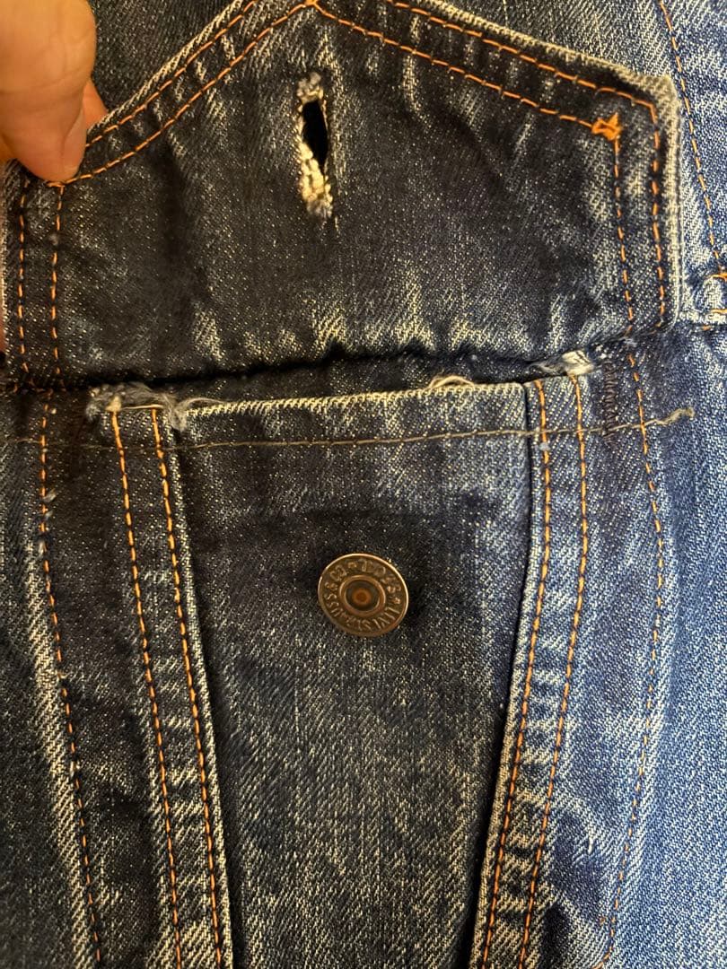 濃紺‼️60s Levi’s 70505 4th ボタン裏524 BigE