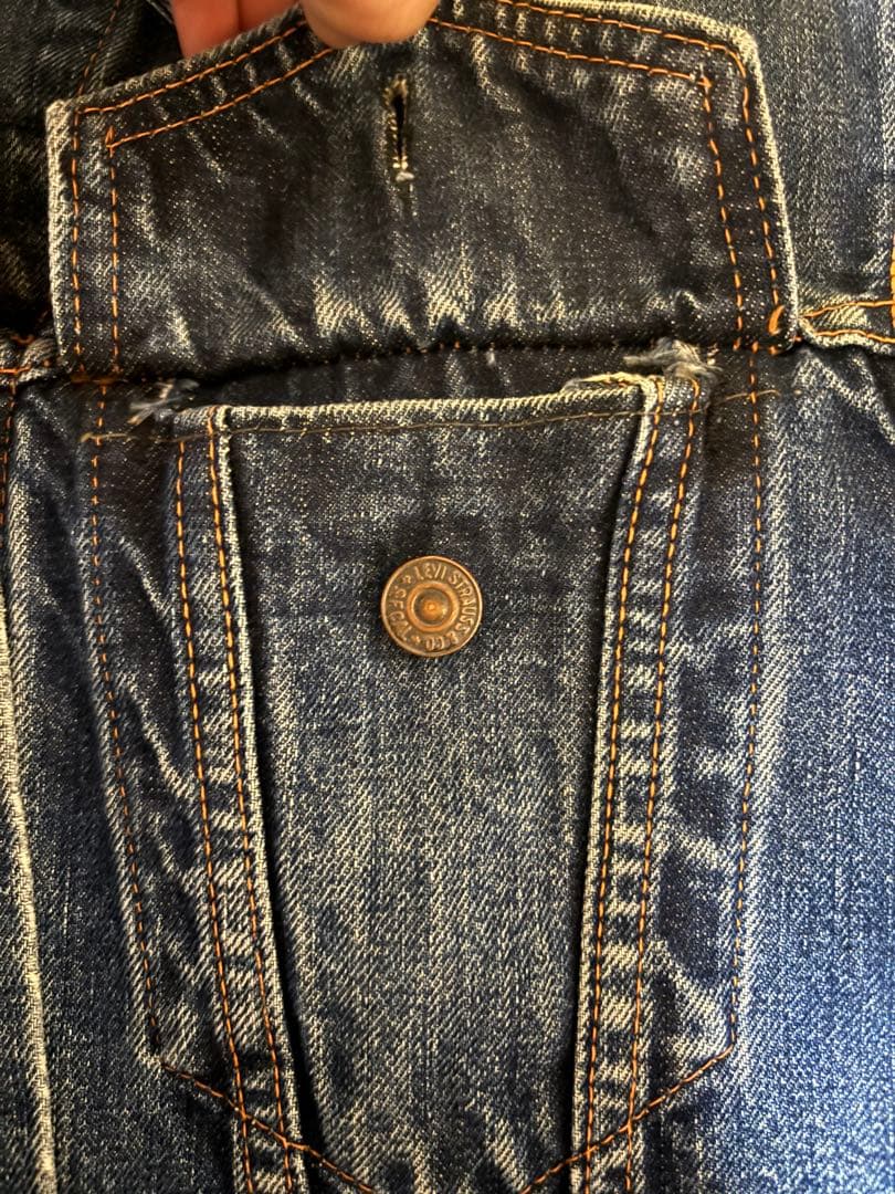 濃紺‼️60s Levi’s 70505 4th ボタン裏524 BigE