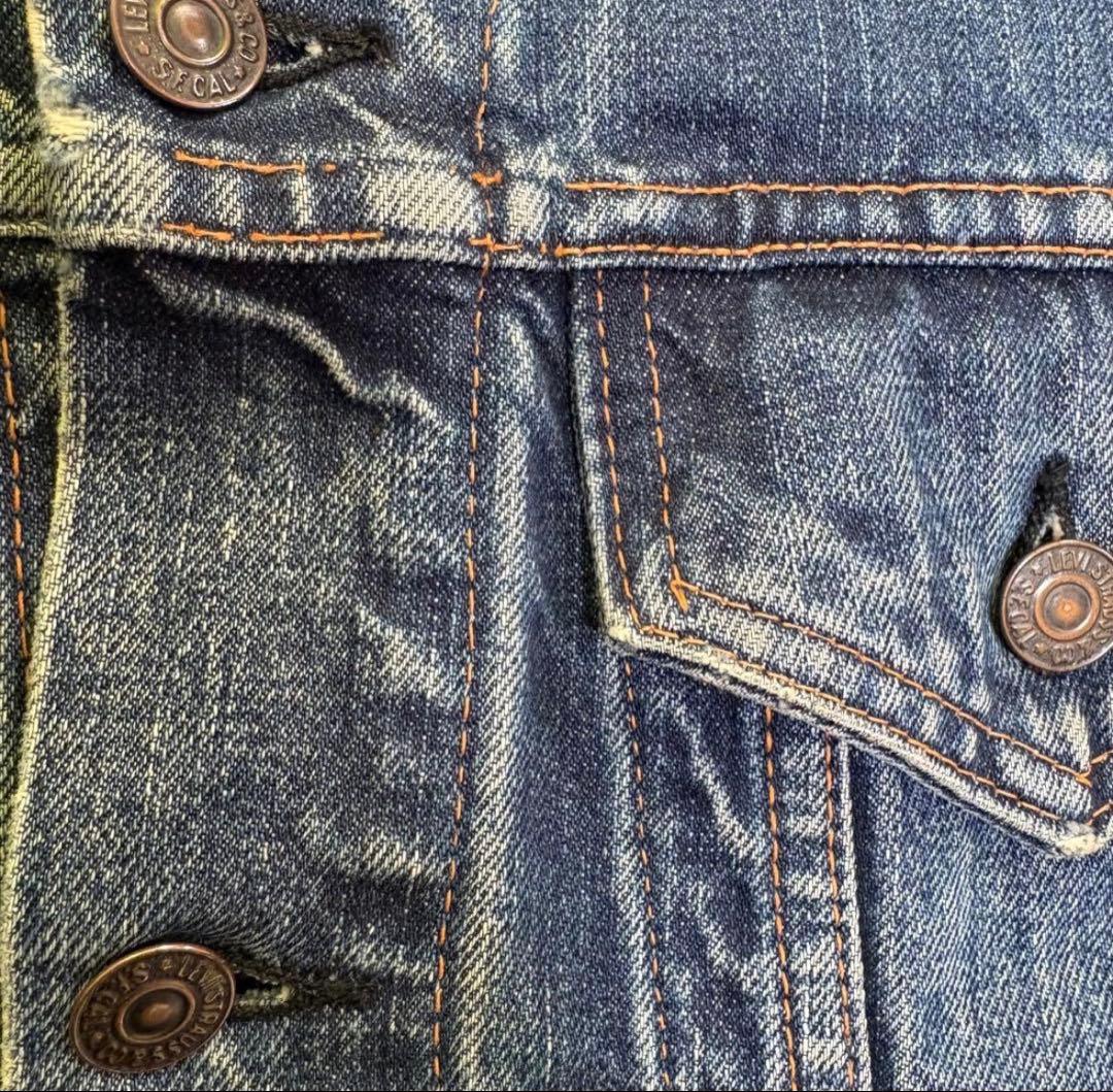 濃紺‼️60s Levi’s 70505 4th ボタン裏524 BigE