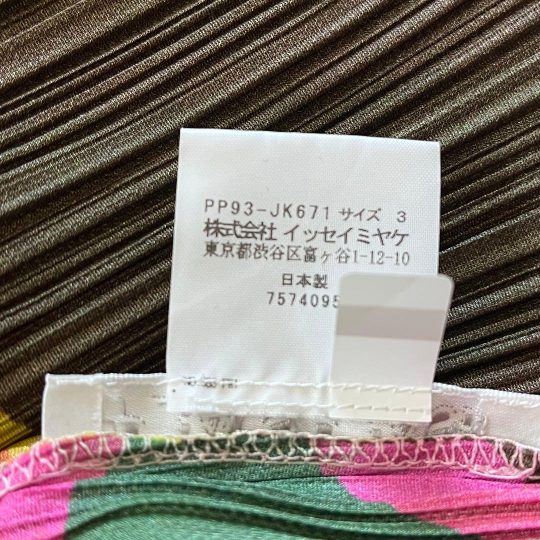 PLEATSPLEASE イッセイミヤケ トップス　カットソー　マルチカラー