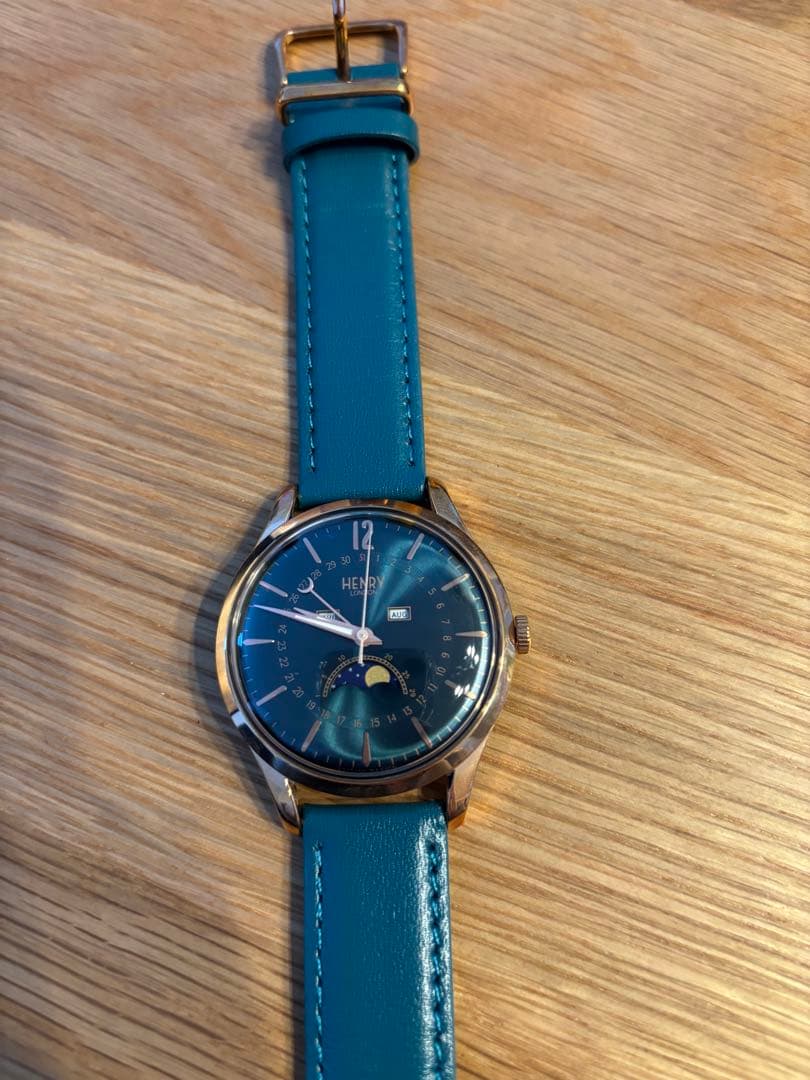 新品未使用品　ヘンリーロンドン　本革時計