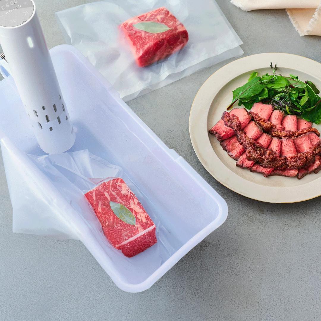 【最新モデル】【美品】BONIQ 3.0 スターターセット ホワイト 低温調理器