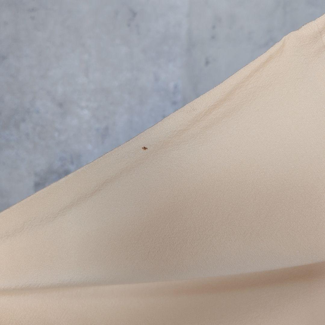 訪問着　フルセット　着物　正絹　金彩加工　鶴草花　金駒刺繍　寿　豪華　O8