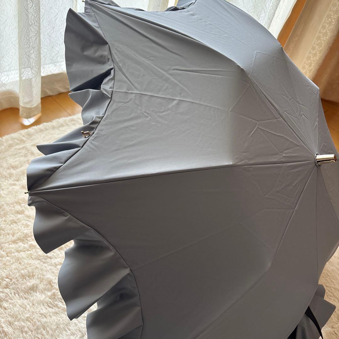 新品　ランバンオンブルー　晴雨兼用 日傘　グレー　送料込み