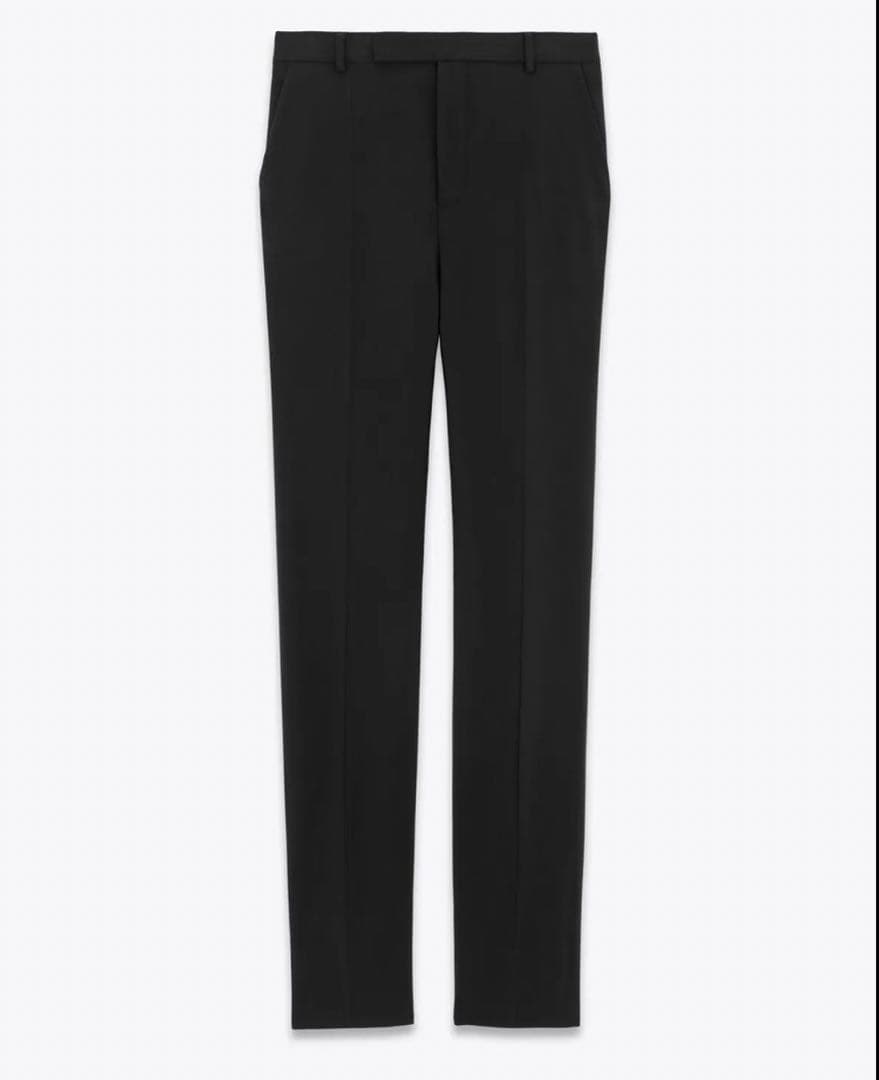 う*と様 【美品】SAINT LAURENT PARIS \"ウールスリムスラック