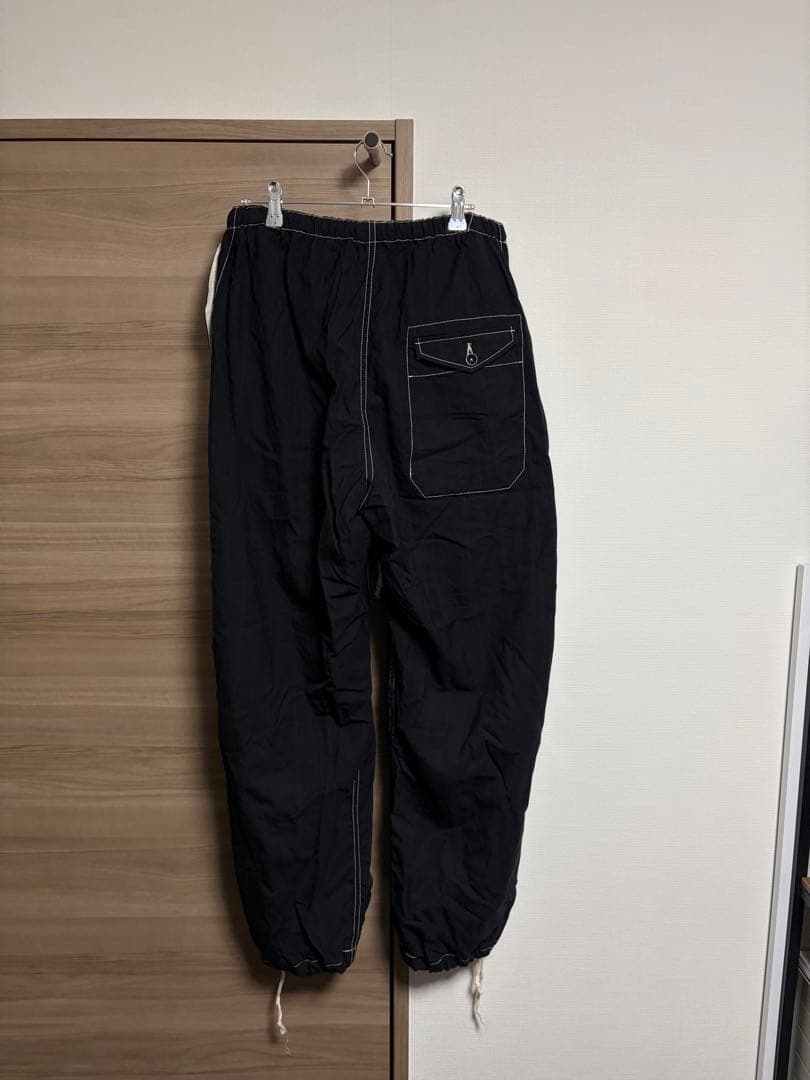 KLASICA ドローストリング カーゴパンツ ブラック