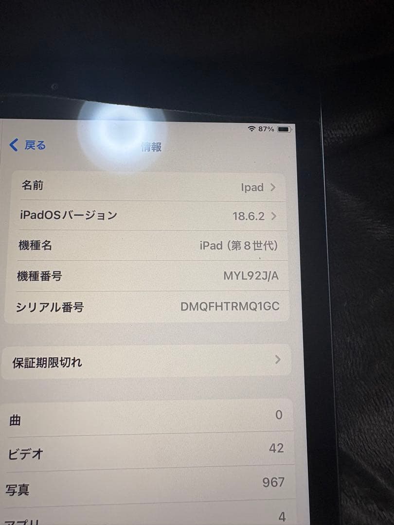 Apple iPad (第8世代) シルバー