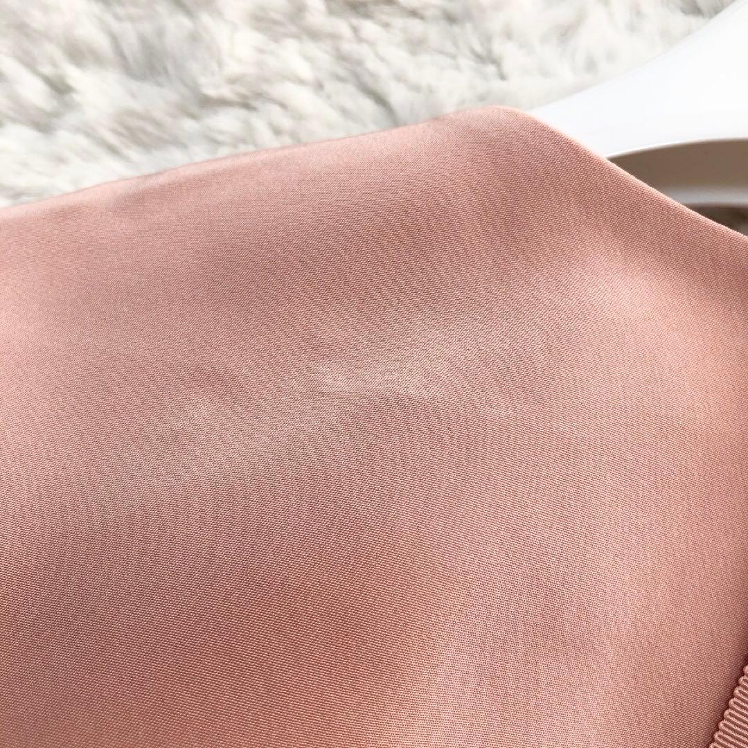 FOXEY*フォクシーニューヨーク　裾プリーツワンピース　フレア　ピンク　38