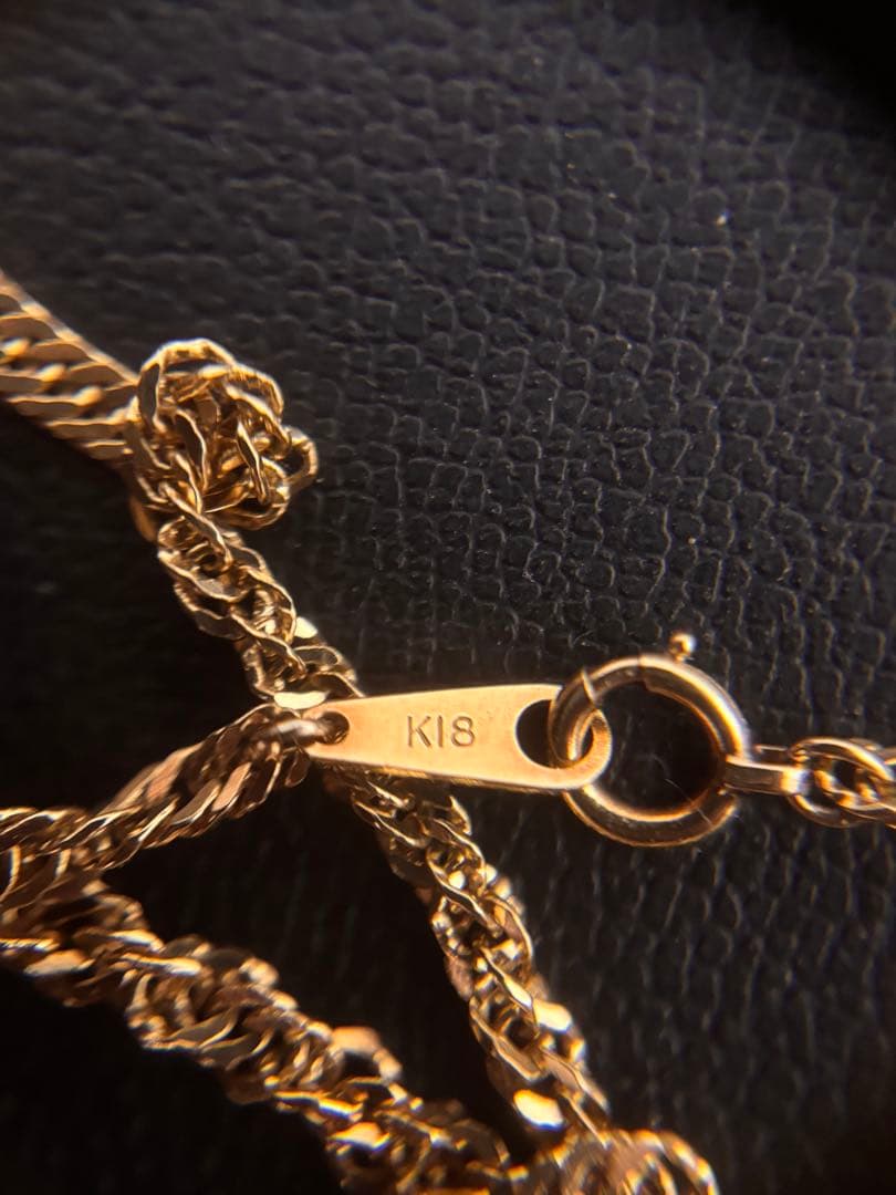 【K18 造幣局刻印】スクリューチェーン ネックレス 39cm 5.18g