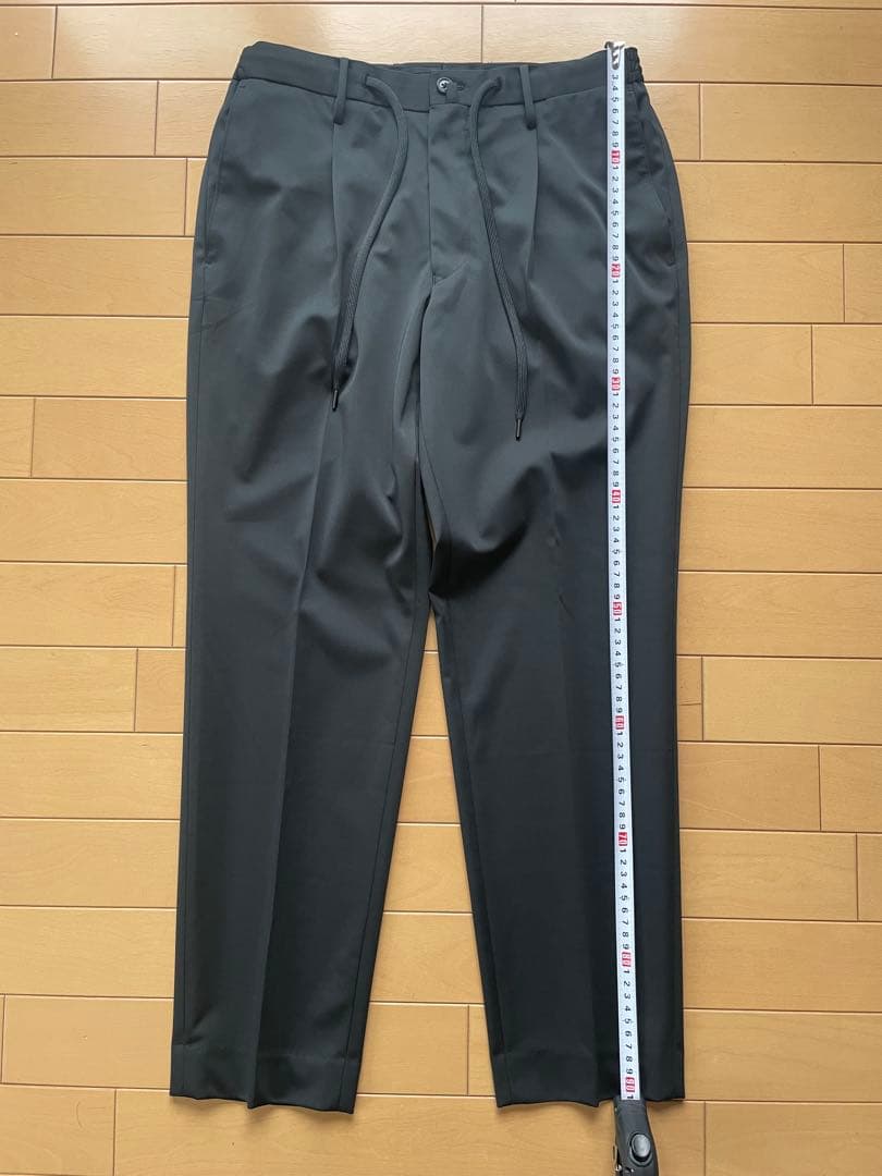 + CLOTHET マットツイスト ダブルジャージーパンツ　黒ブラック　サイズ1