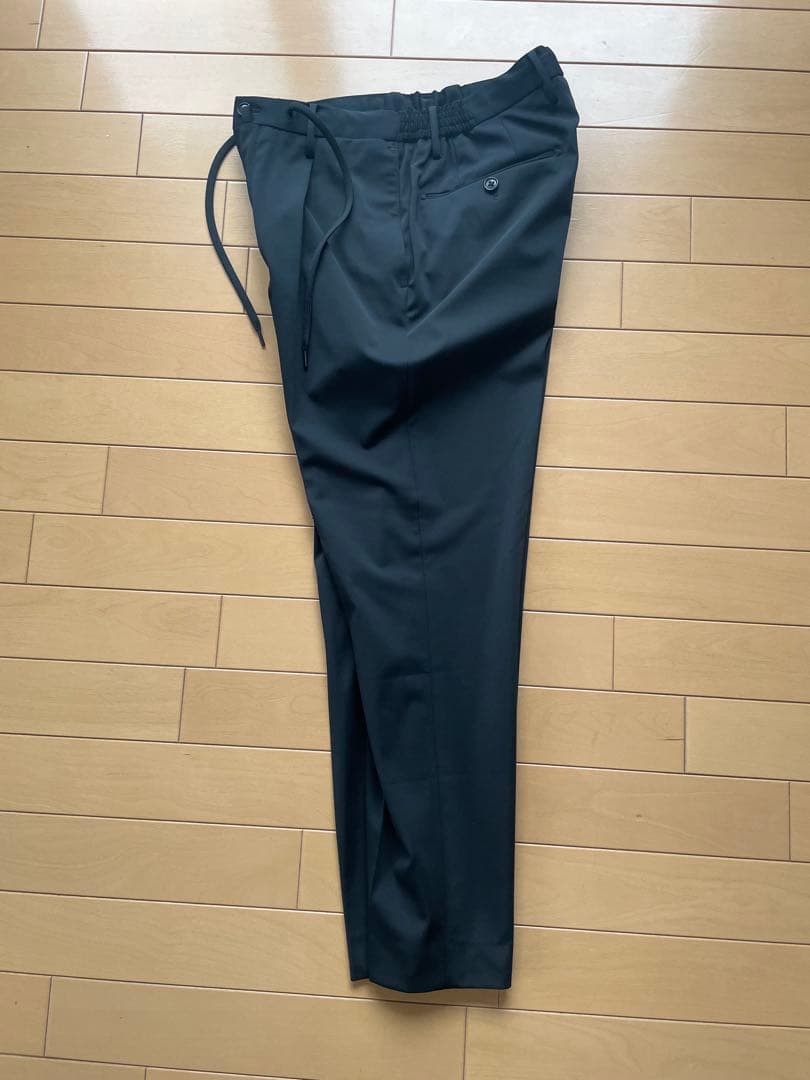 + CLOTHET マットツイスト ダブルジャージーパンツ　黒ブラック　サイズ1