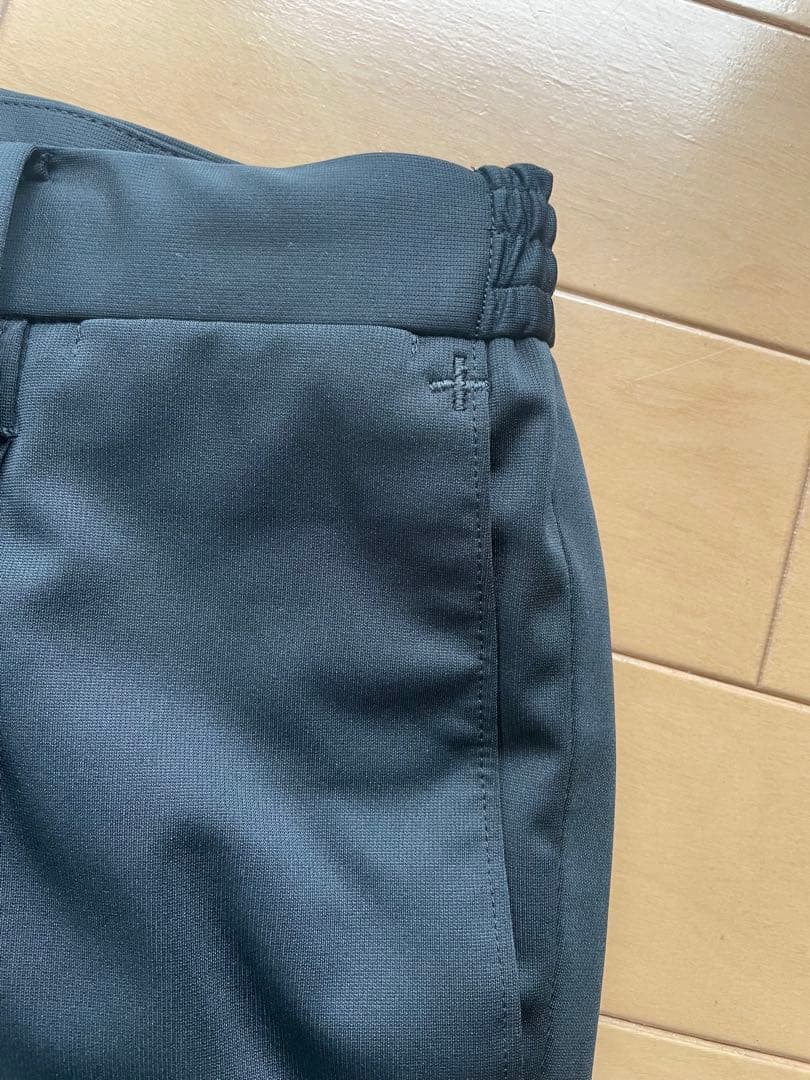 + CLOTHET マットツイスト ダブルジャージーパンツ　黒ブラック　サイズ1