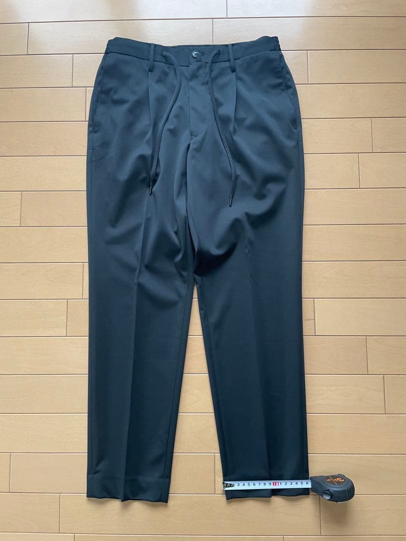 + CLOTHET マットツイスト ダブルジャージーパンツ　黒ブラック　サイズ1