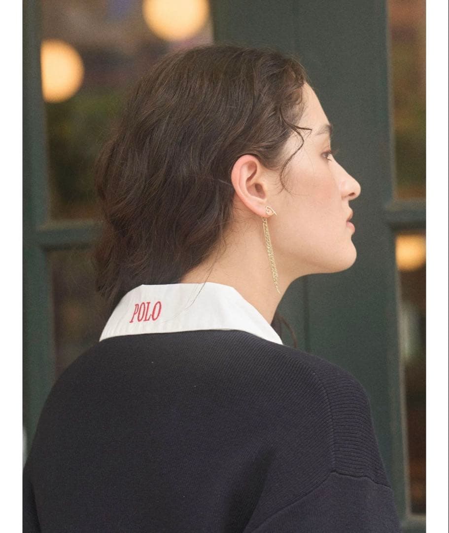 LagunaMoon シャツカラーカフスニットプルオーバー