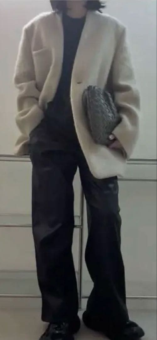 digneディニュシャギージャケットコート　shaggy jacket coat