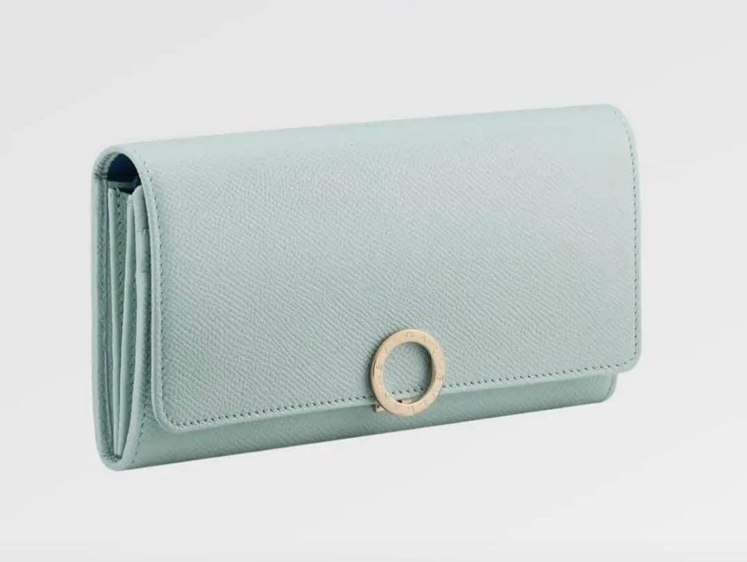 BVLGARI ミントグリーン 長財布 箱付き
