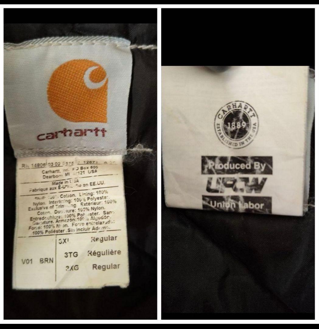 Carhartt ダックベスト 中綿UFCW キャメル 3XL 状態良好