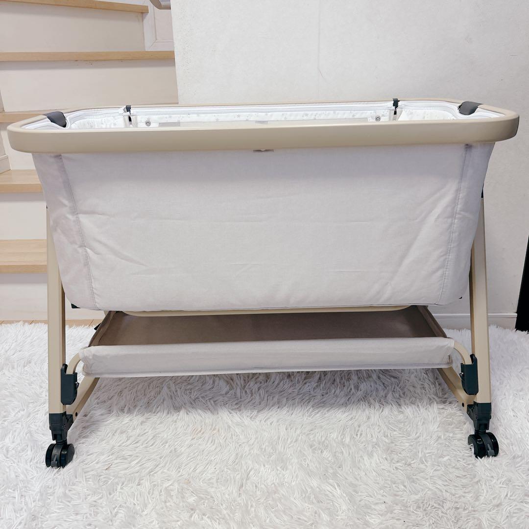 HZDMJベビーベッド 折りたたみ式 付属品完備 説明書 収納袋付　カバー洗濯済