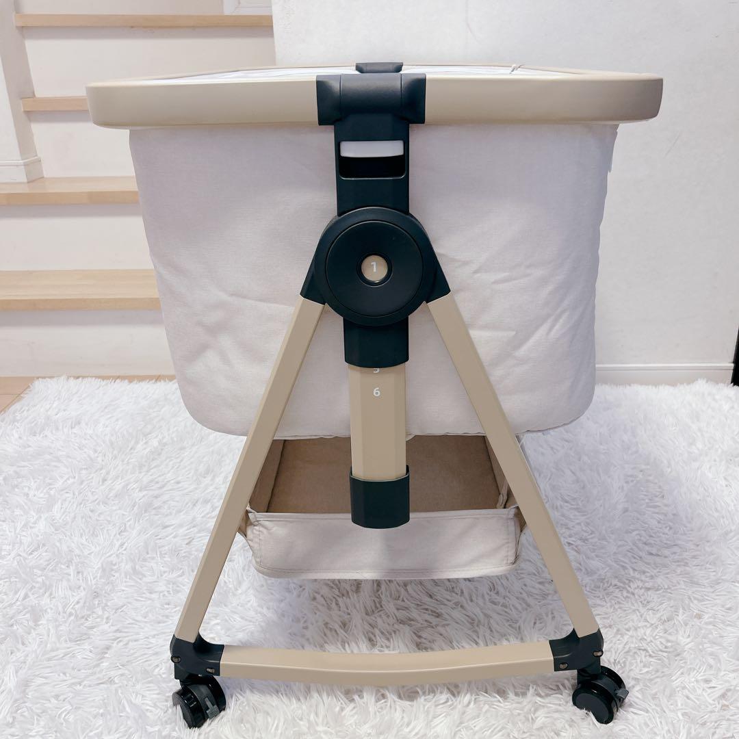 HZDMJベビーベッド 折りたたみ式 付属品完備 説明書 収納袋付　カバー洗濯済