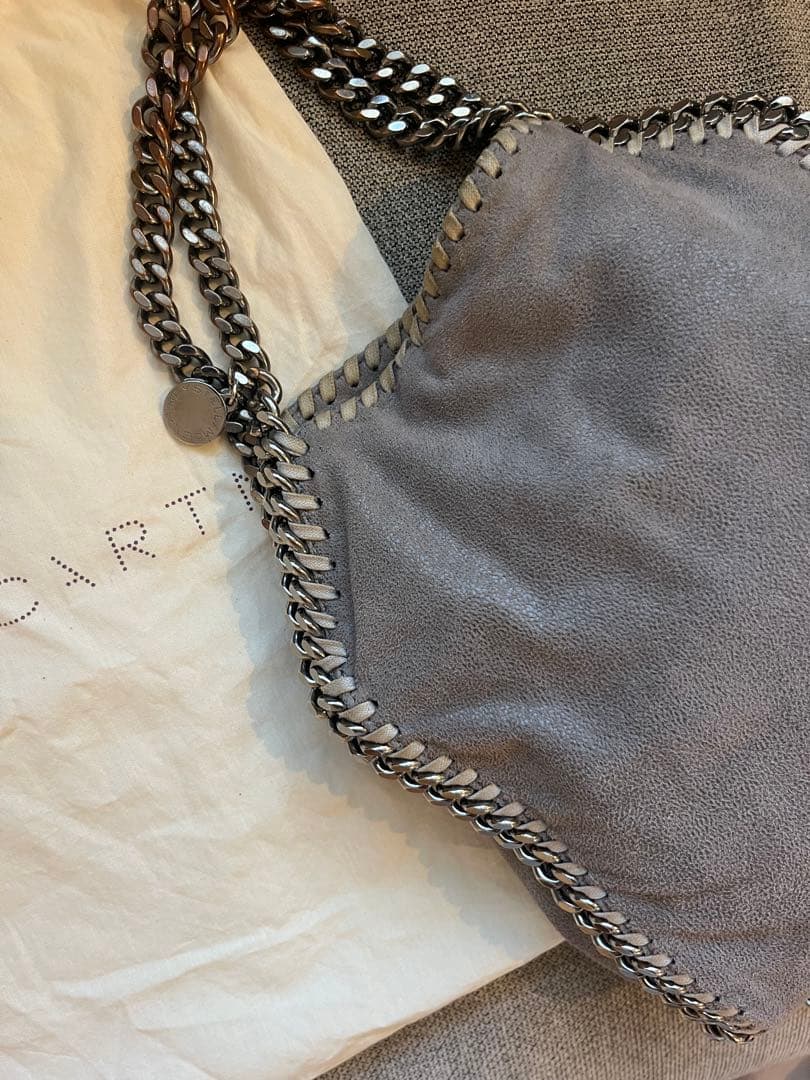 【大人気】ステラマッカートニーファラベラ グレー スエード ショルダーバッグ