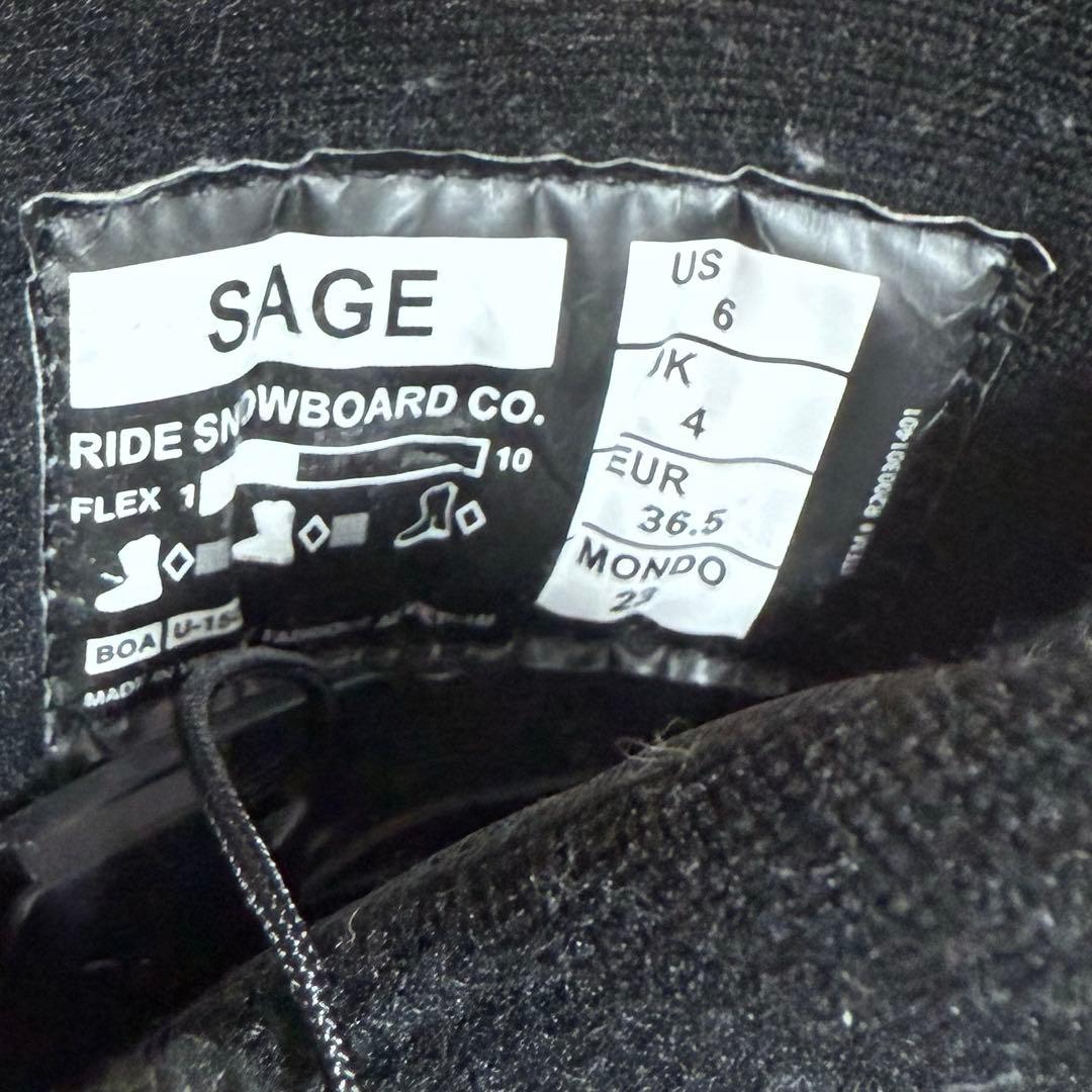 ミクロ　RIDE ライド　SAGE スノーボードブーツ 23cm