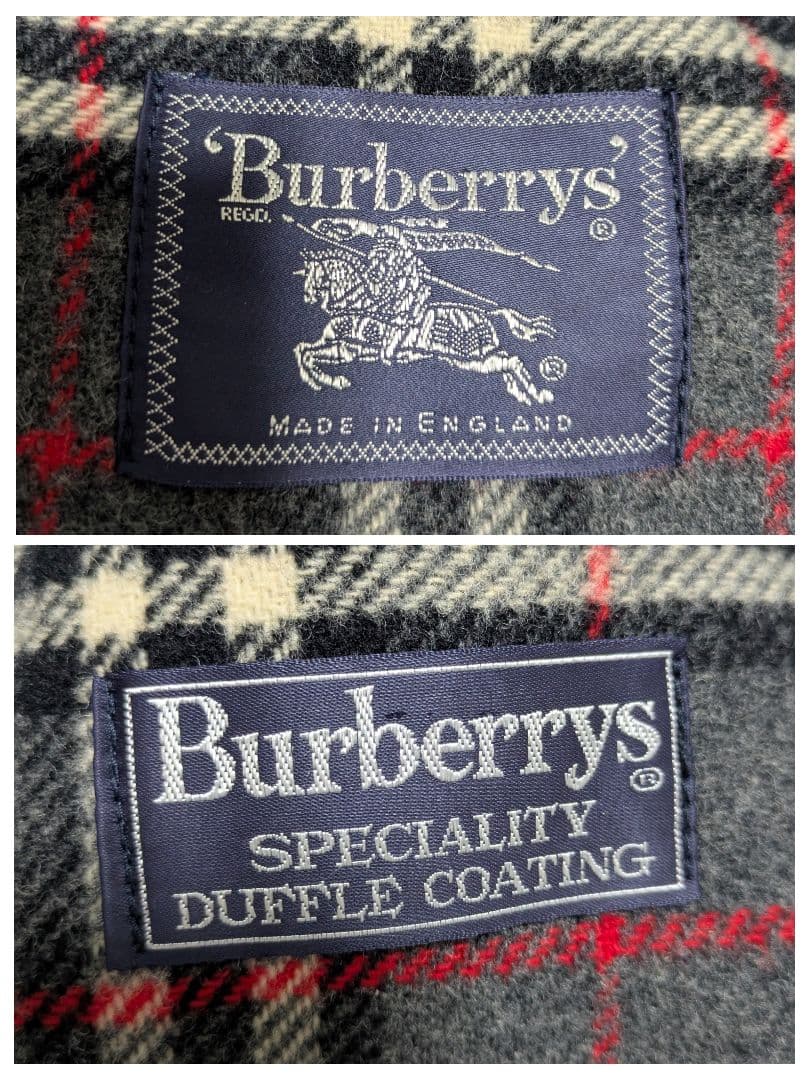 極美品✨ バーバリー ダッフルコート ノバチェック ウール100% グレー