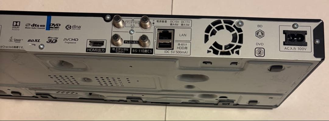 シャープ ブルーレイレコーダー アクオス BD-NS500