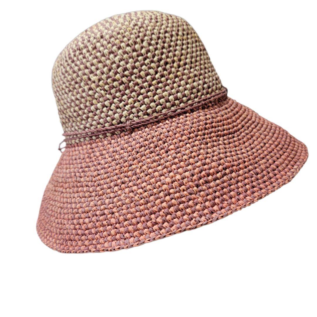 美品 バイカラー ヘレンカミンスキー PROVANCE8 ラフィアハット