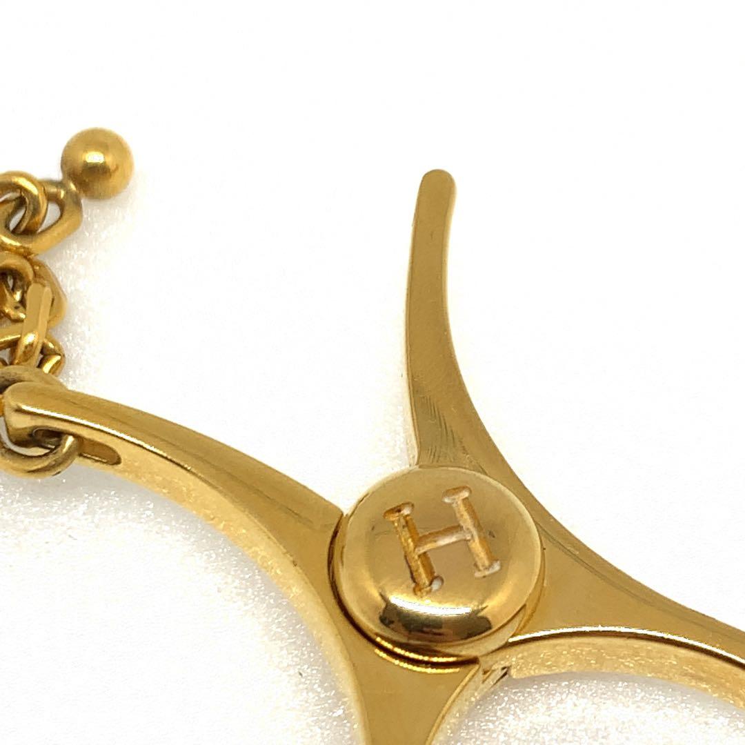 エルメス フィルー 手袋 グローブホルダー ゴールド 019561