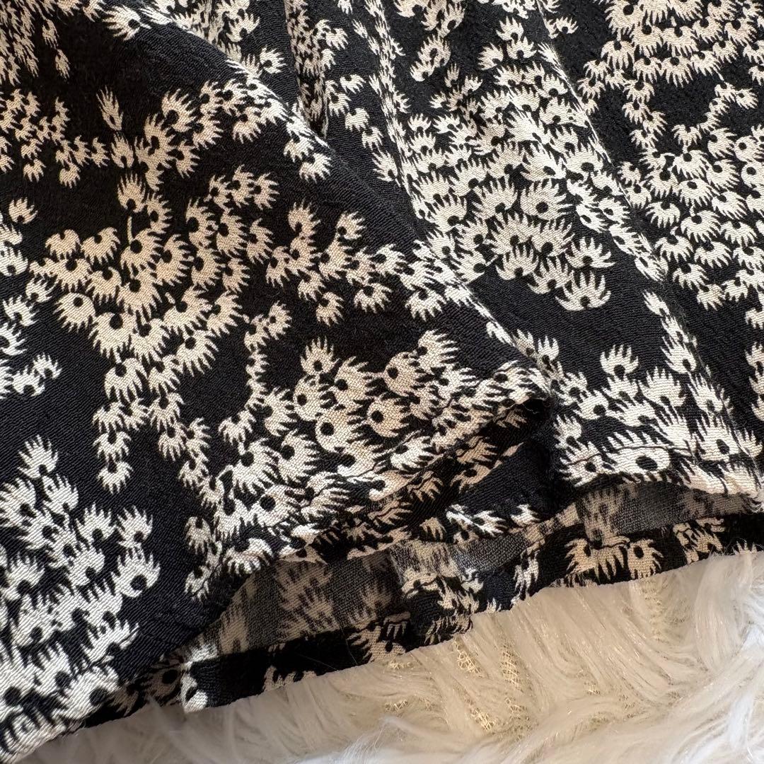 希少◆マックスマーラ MAX&Co. 花柄ワンピース 48 大きいサイズ リボン