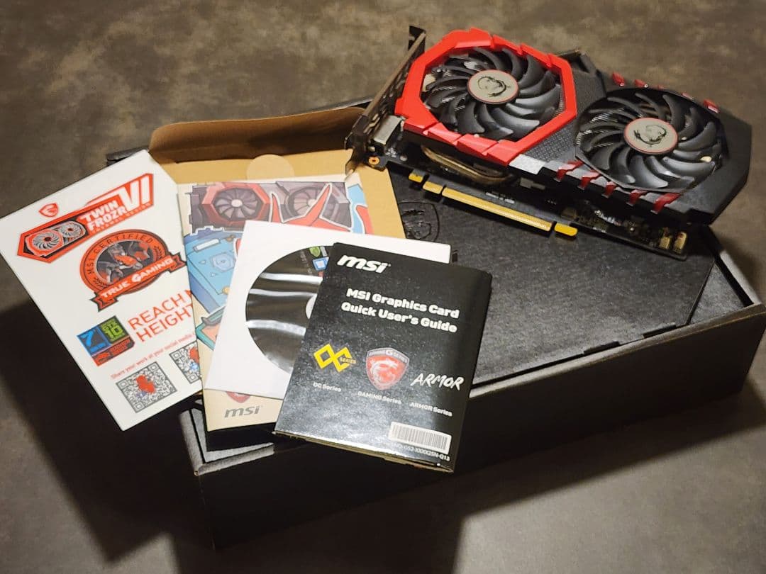 グラフィックボード・グラボ・ビデオカード MSI GeForce GTX 1050 Ti Gaming X 4GB