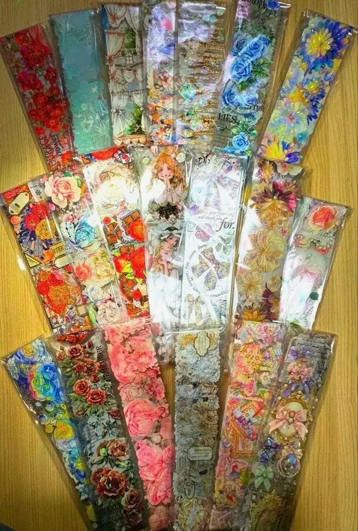 海外マステ他♡⃛大量まとめ売り ボリュームパックver.④☆コラージュ素材etc.