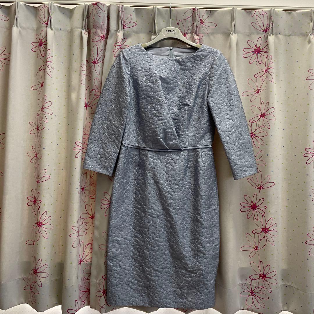 【らもん様】ハナエモリ　ジャガード織ワンピース