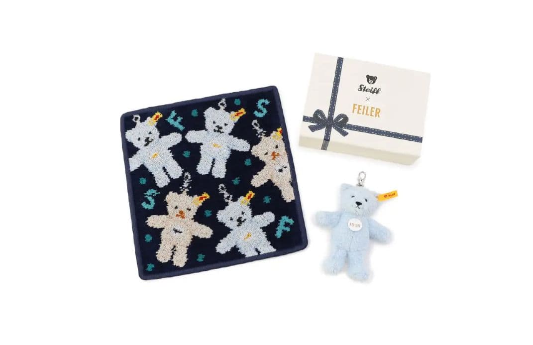 フェイラー×Steiff ハンカチセット