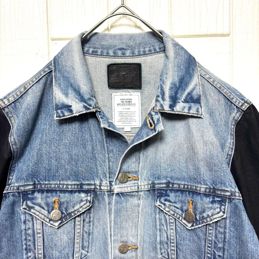 希少 THE CRIMIE クライミー ダメージ加工 デニム ジャケット L