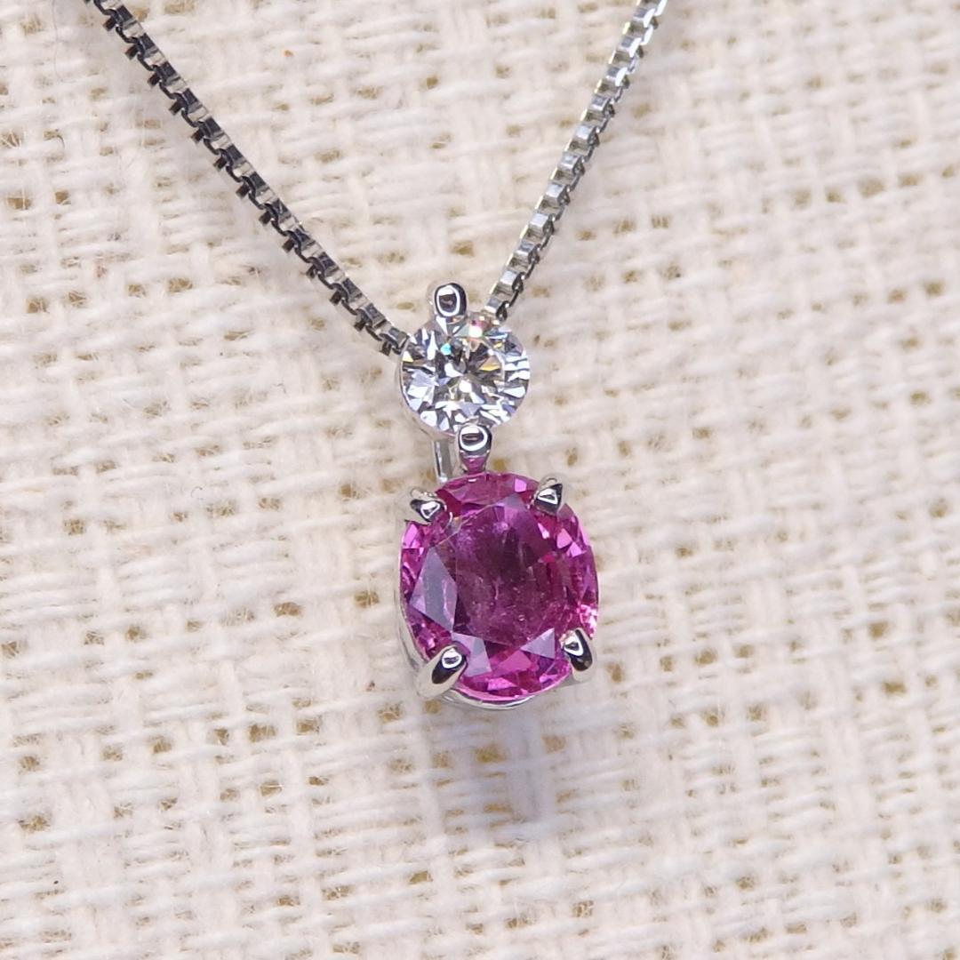 ピンクサファイア ペンダントTOP A6064 0.303ct プラチナPt