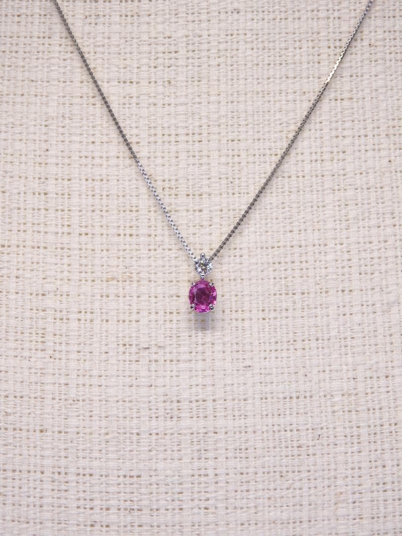 ピンクサファイア ペンダントTOP A6064 0.303ct プラチナPt