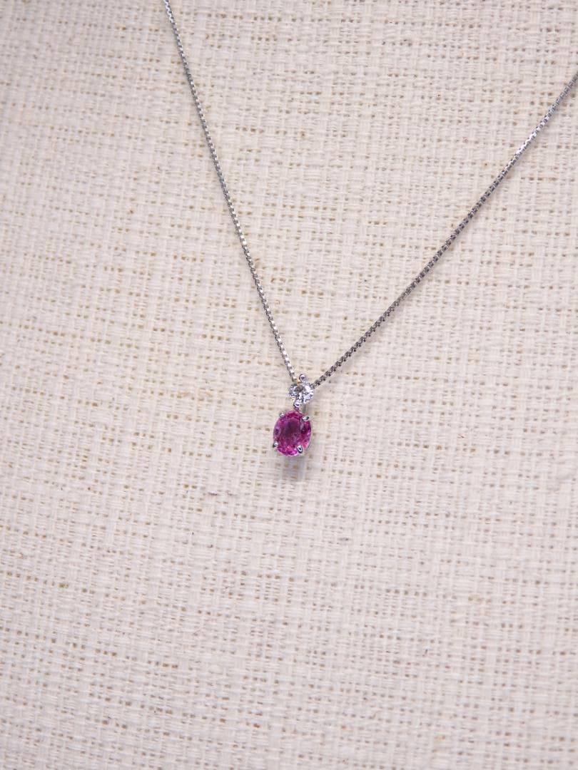 ピンクサファイア ペンダントTOP A6064 0.303ct プラチナPt