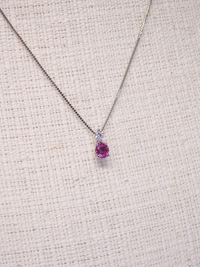 ピンクサファイア ペンダントTOP A6064 0.303ct プラチナPt