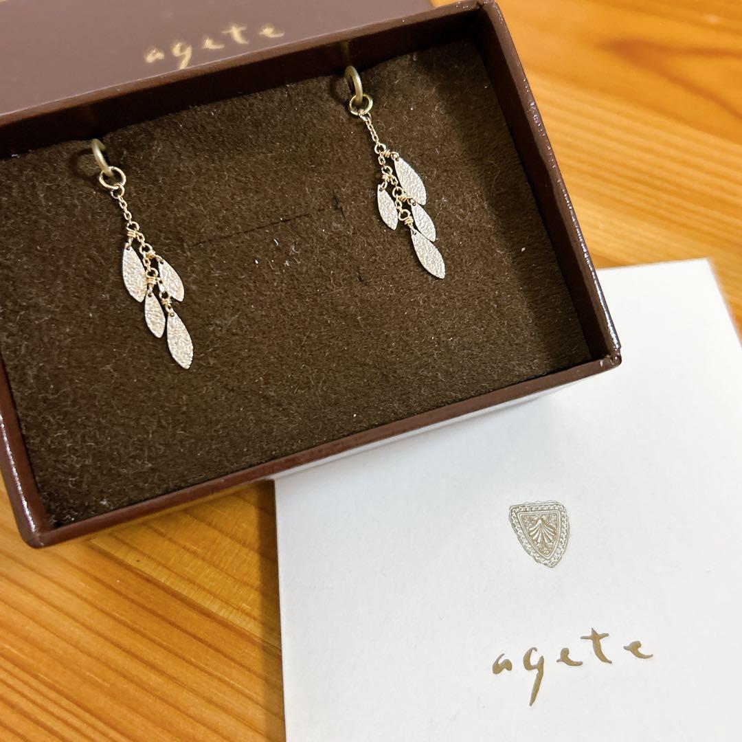 [さくら]agete アガット リーフチャーム