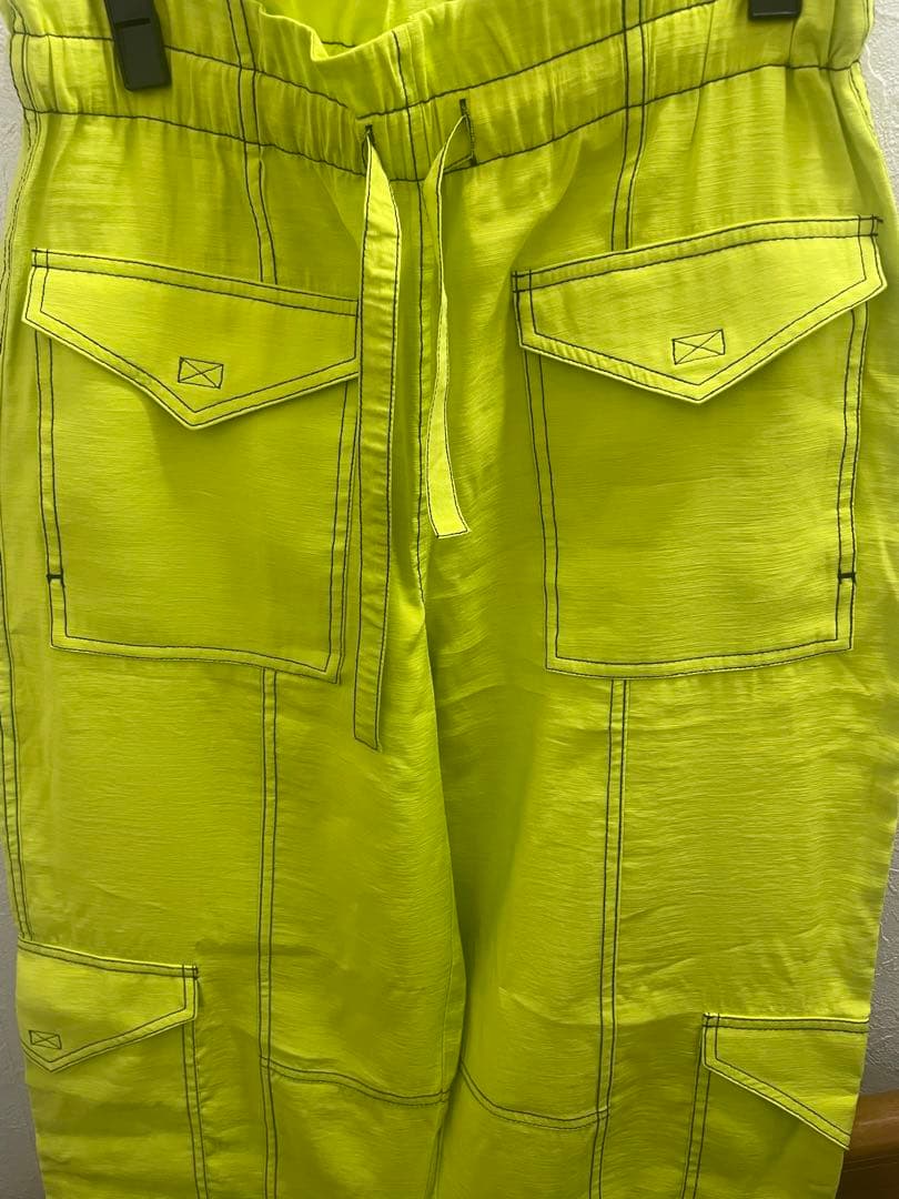 GANNI / ガニー　イエロー　パンツ　ハイウエスト　ポケット