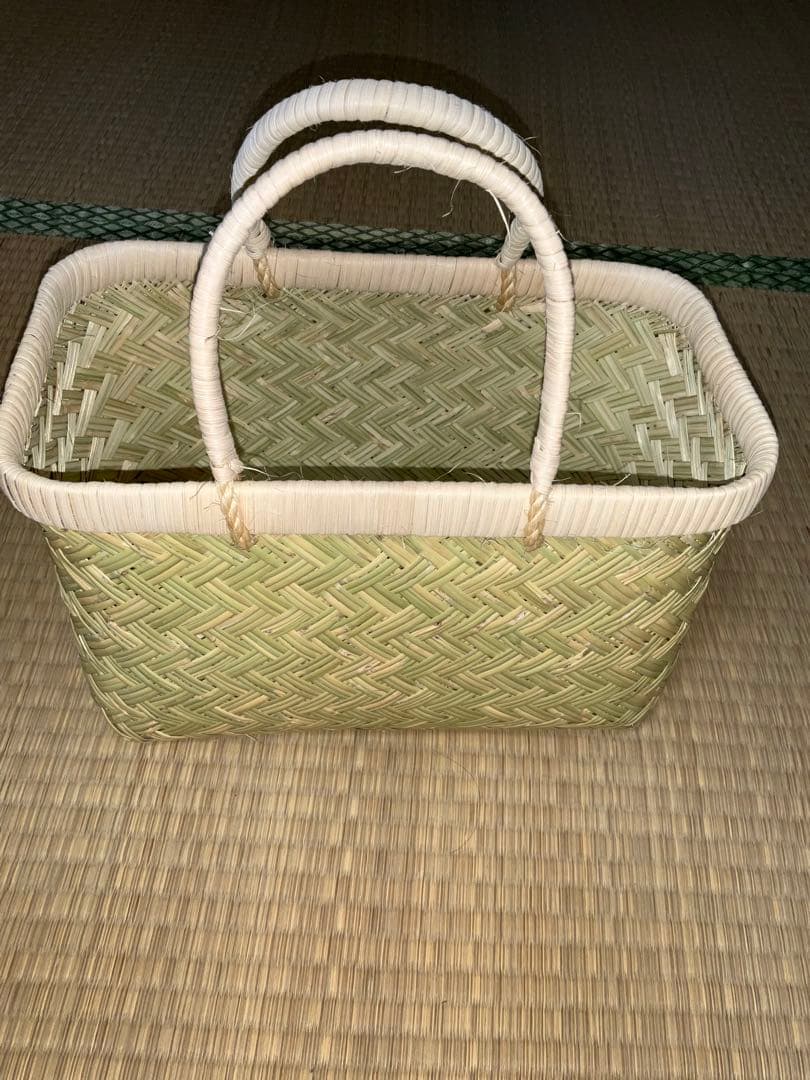 鳥越竹細工　市場かご　エコバッグ　ミニサイズ　一尺　新品