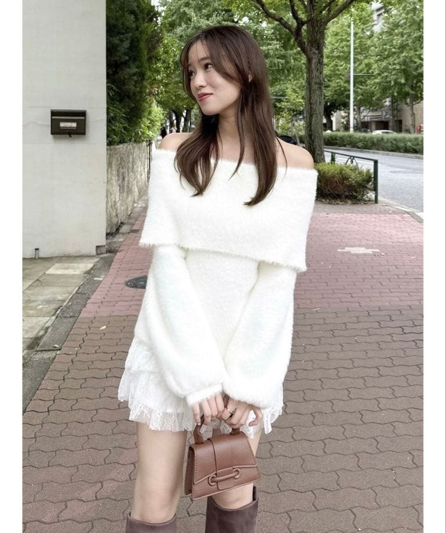 dazzlin レースティアードショートパンツ S