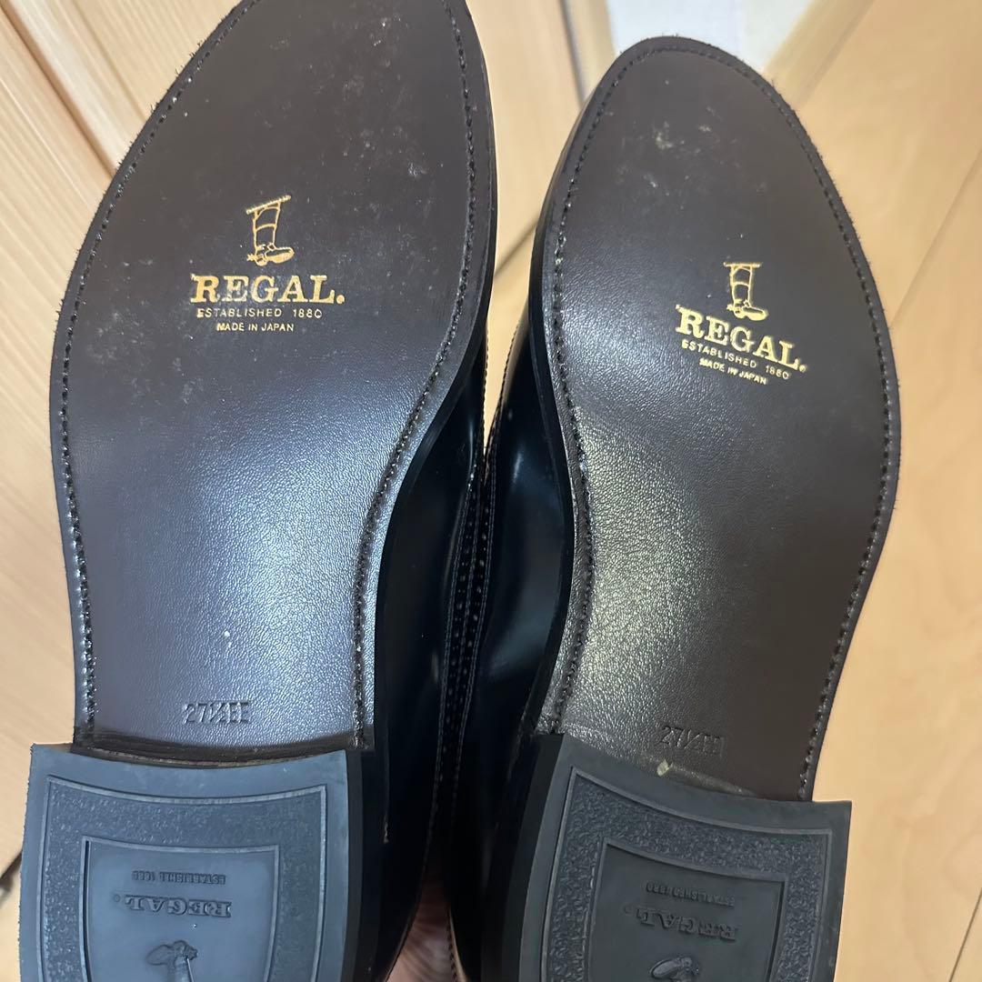 REGAL レザーウィングチップドレスシューズ 271/2EE(27.5cm)