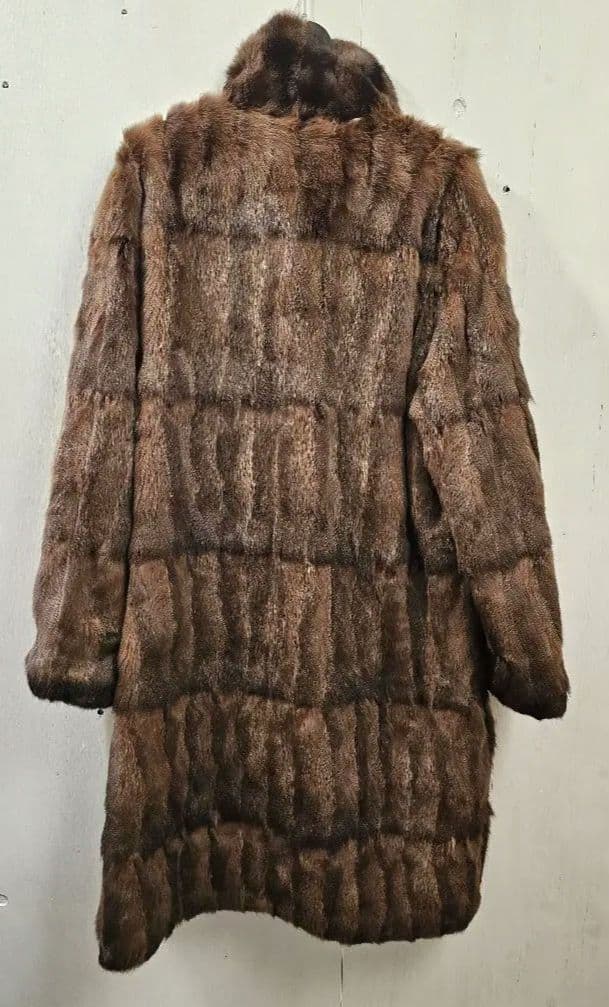 ロシアリス リバーシブル ファーコート ボタン付き 毛皮 ロングコート