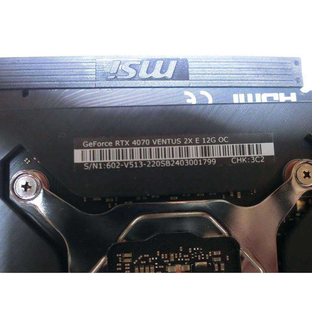 あ*う様 グラフィックボード MSI RTX4070 VENTUS 2X E 1