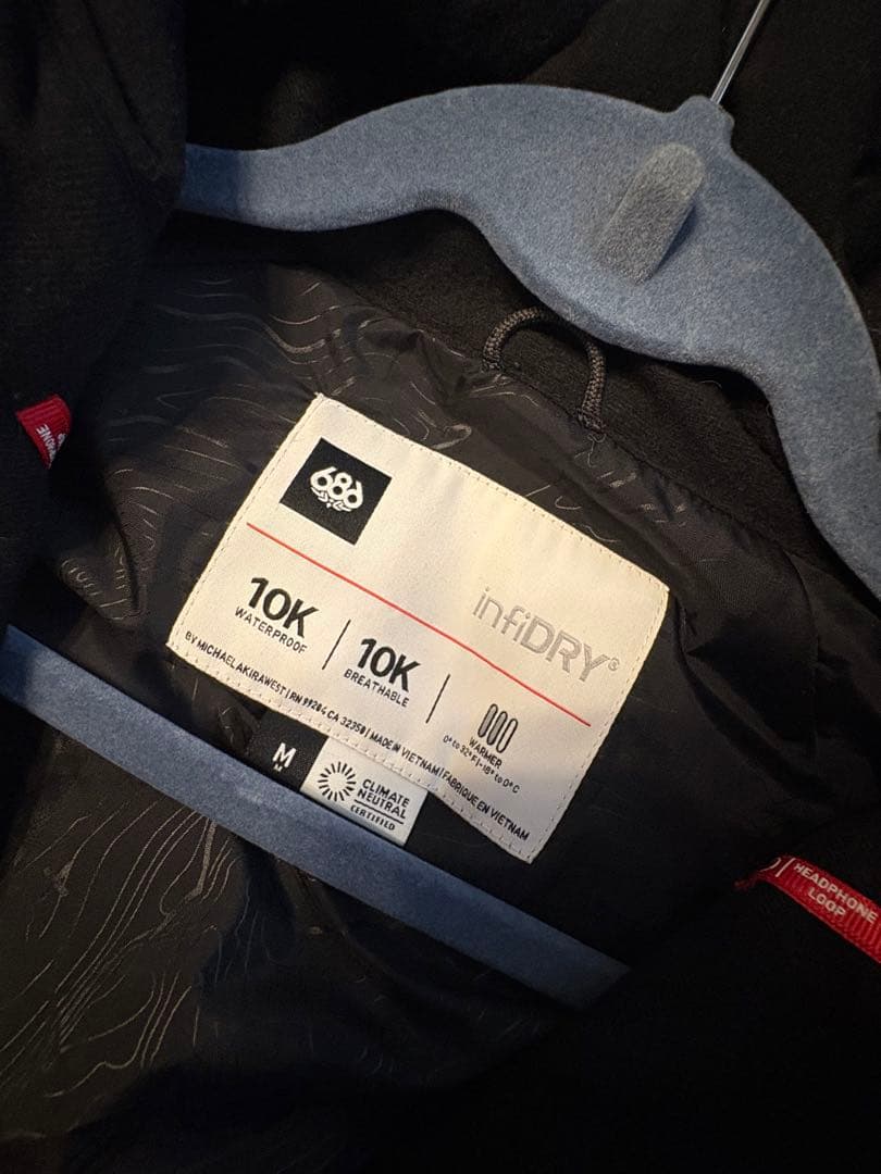 Mサイズ スノーボードウェア ピンク/グレー