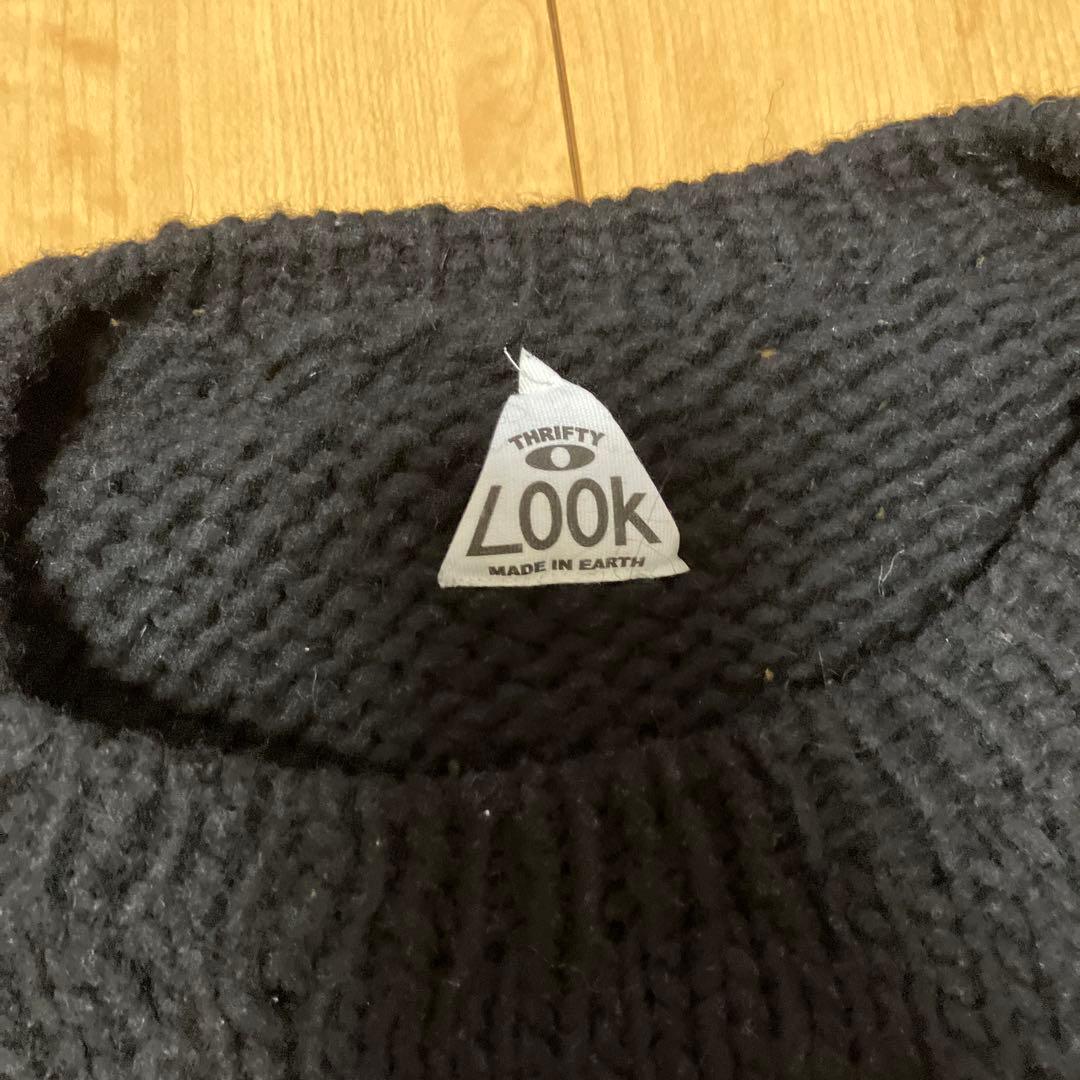 スリフティールック　手編みニット　サンダー