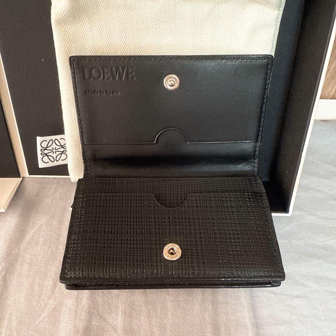 【銀座店で購入 匿名配送】LOEWE アナグラムビジネスカードホルダー ロエベ