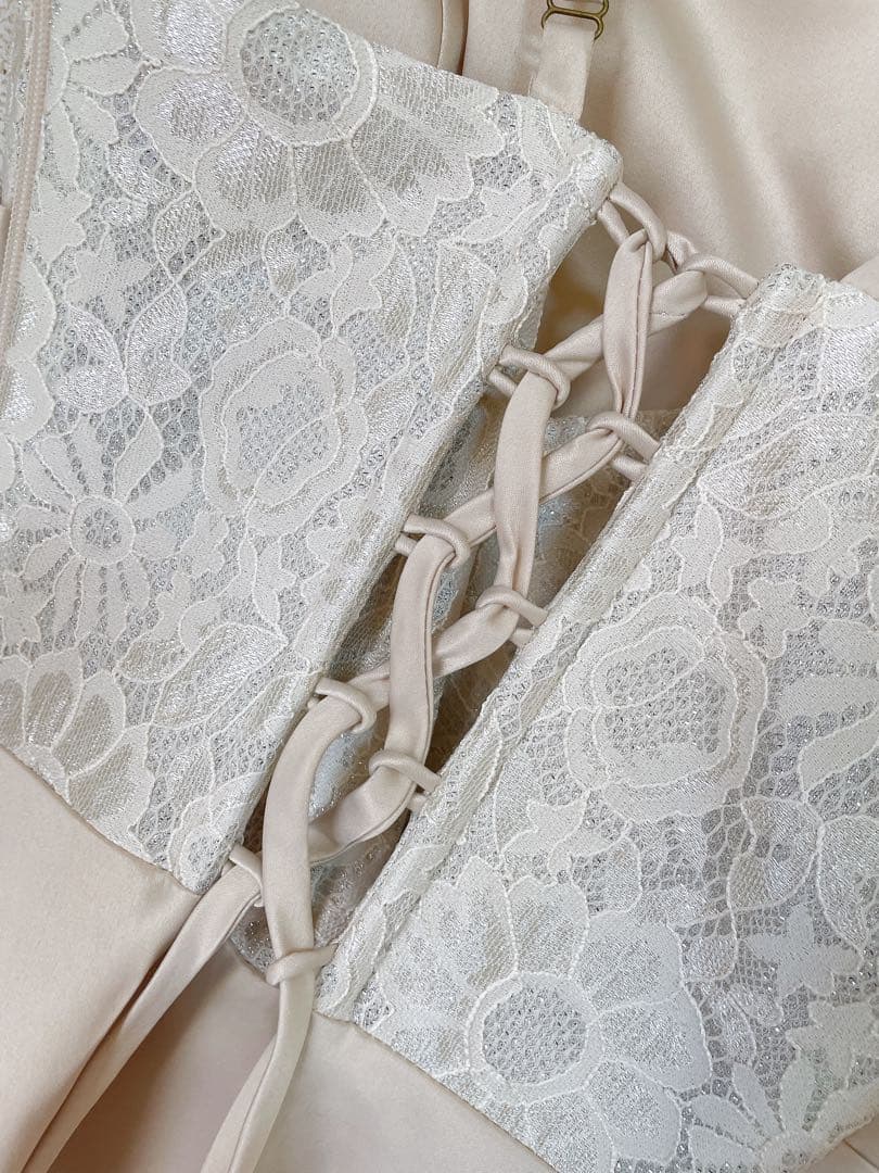 ANNABELLE シャンパンベージュ　ロングドレス　未使用　147cm程度向け